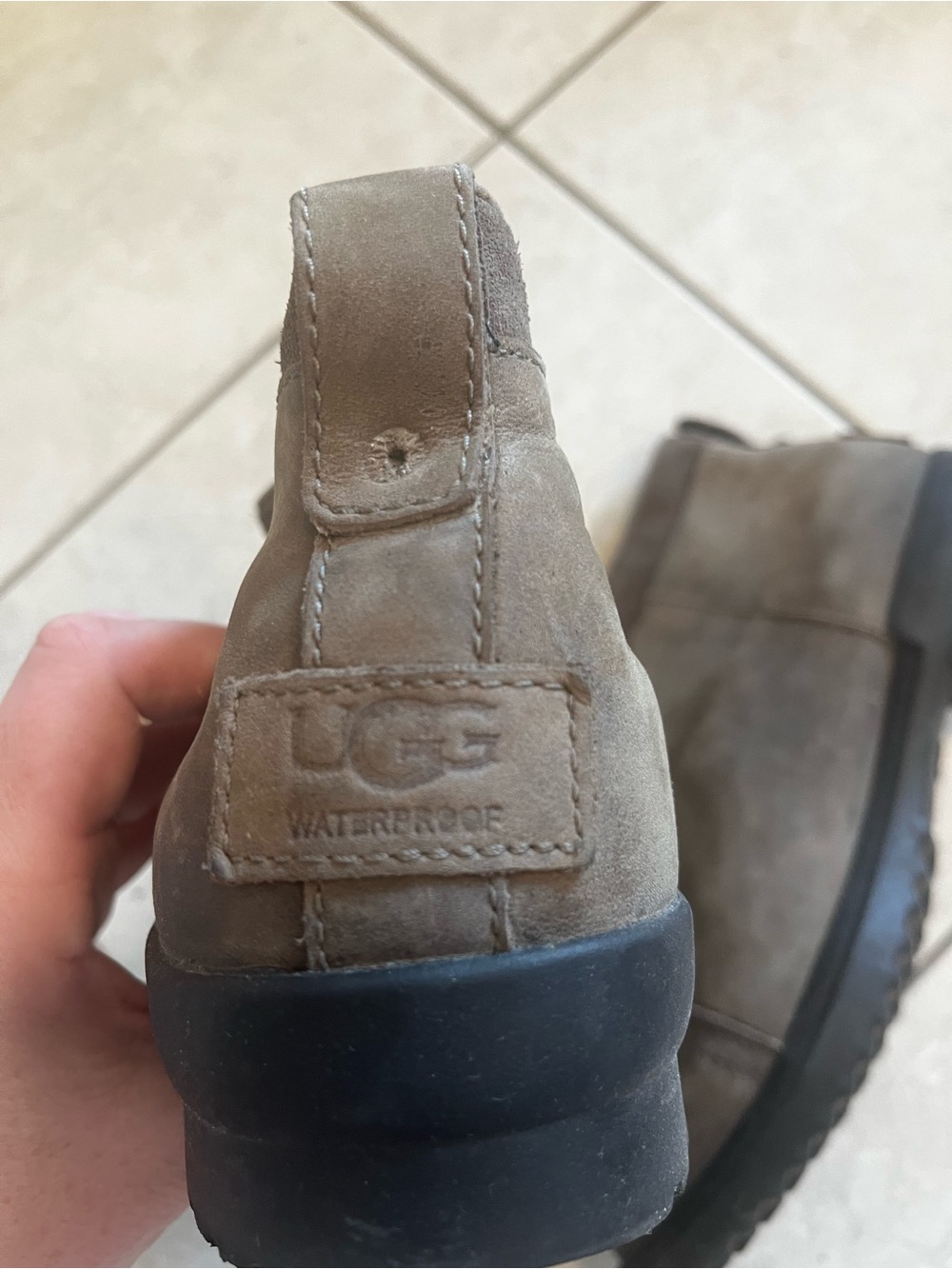 Women’s Brown Suede Ankle Boots - Classic Zip Closure Ugg - Picture 4 of 6